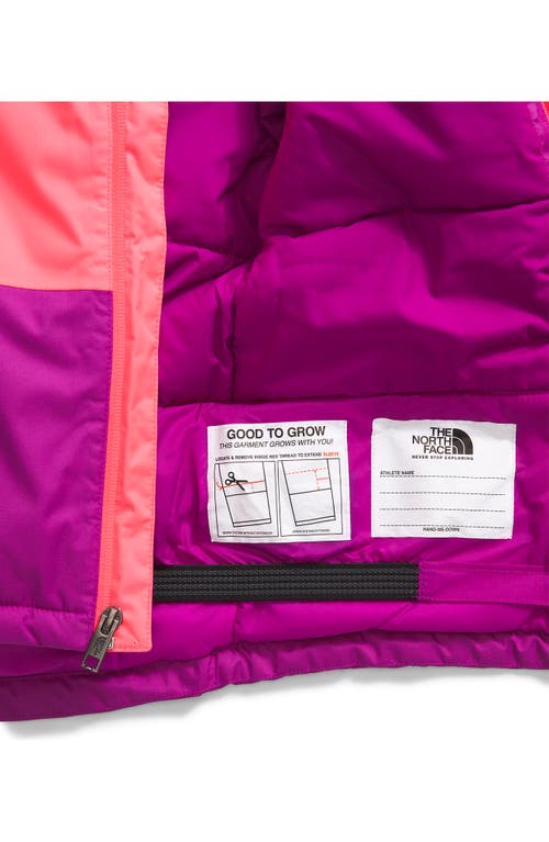 Shop The North Face Kids' Freedom Insulated Waterproof Hooded Jacket In Radiant Poppy