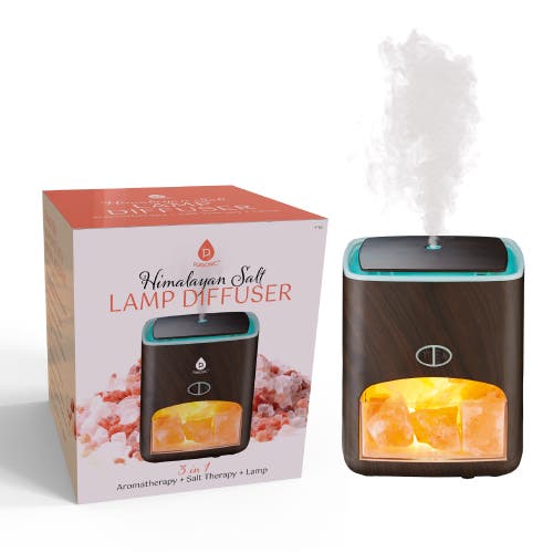 Pursonic Himalayan Salt Lamp Diffuser In Multicolor