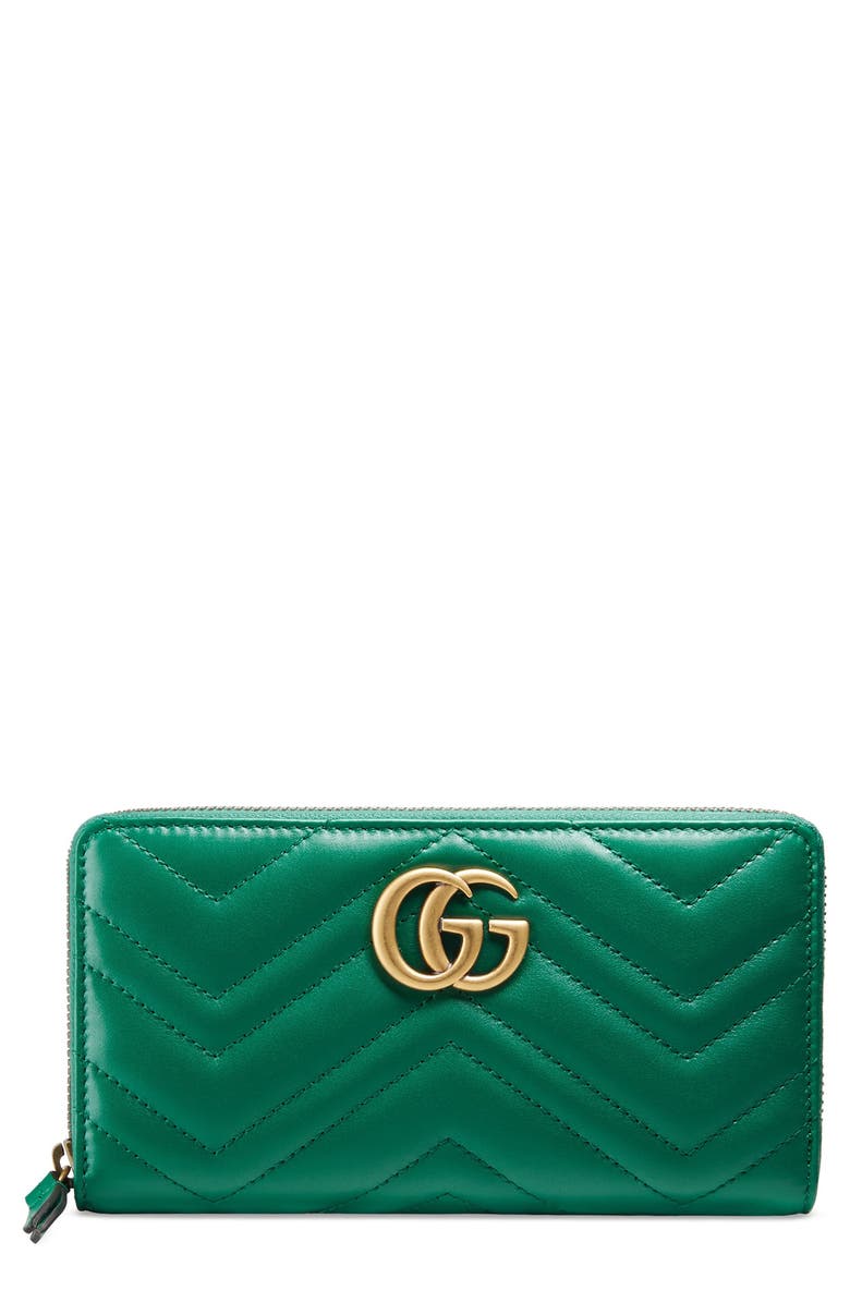 Gucci GG Marmont Matelassé Leather Zip-Around Wallet | Nordstrom