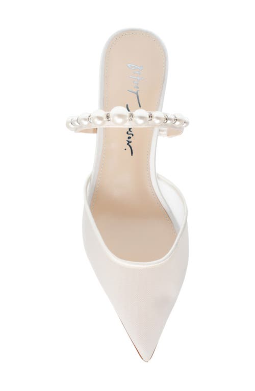 BETSEY JOHNSON BETSEY JOHNSON EVEY IMITATION PEARL POINTED TOE MULE