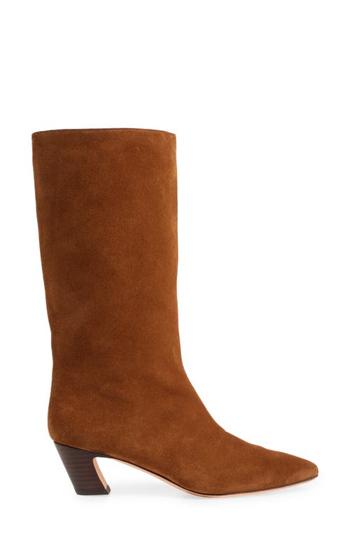 Loeffler Randall Cleo Suede Mid Boots In Cacao