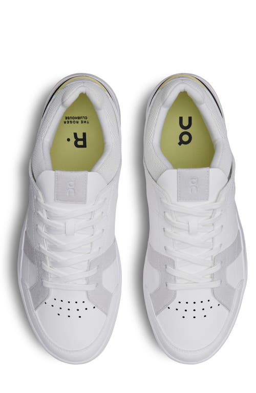 Shop On The Roger Clubhouse Tennis Sneaker In White/acacia