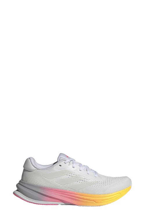 Shop Adidas Originals Adidas Supernova Rise Running Shoe In White/crystal White/pink