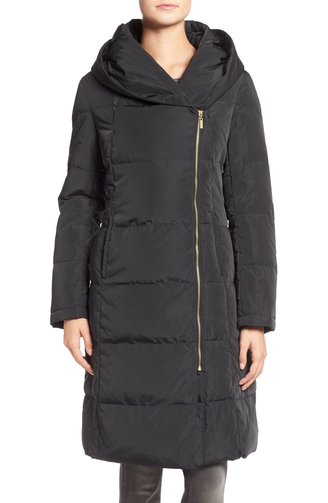 Cole Haan Long Belted Quilted Down & Feather Fill Coat Nordstrom