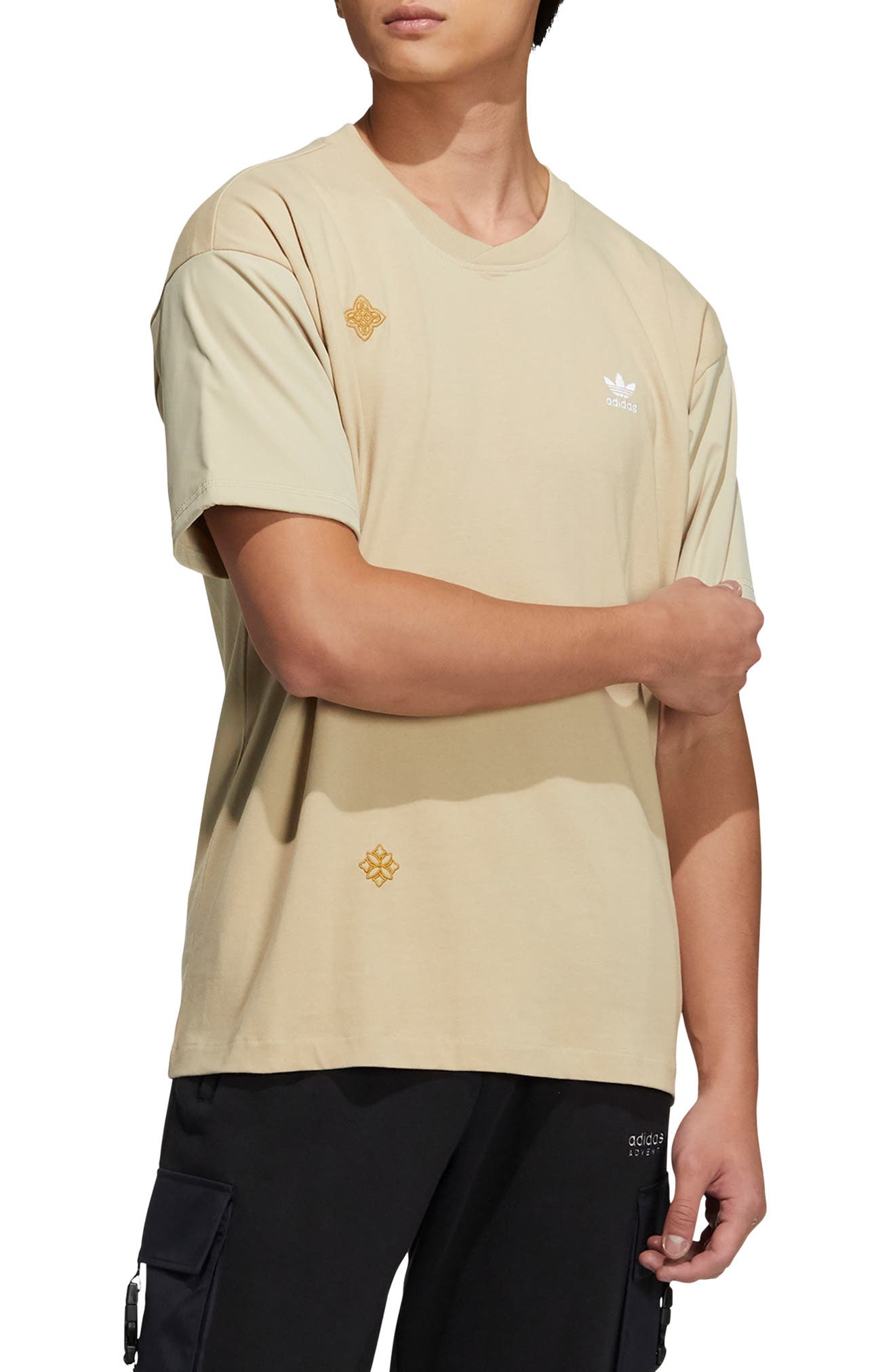 adidas tan shirt