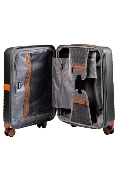 Champs Vintage Ii 20-inch Hardside Spinner Carry-on In Dark Grey