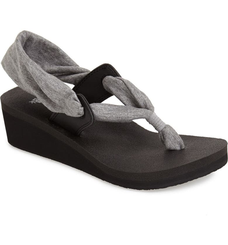 Sanuk 'Slinglet Metallic' Wedge Sandal (Women) | Nordstrom