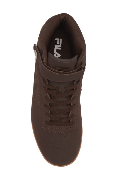Shop Fila Vulc 13 Gum High Top Sneaker In Espresso/gum
