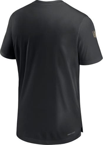 Nike Men's Nike Black New Orleans Saints Sideline Coach Performance T-Shirt