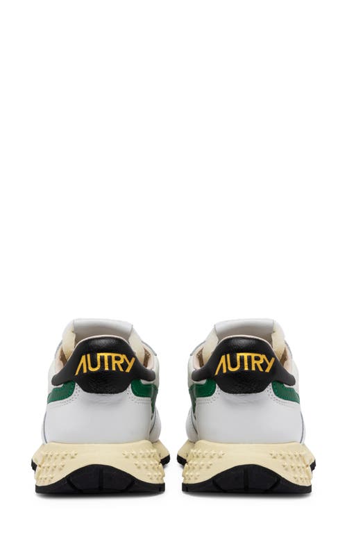 Shop Autry Reelwind Low Water Resistant Sneaker In White/amazon