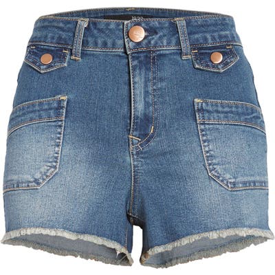 1822 Denim Patch Front Pocket Shorts, Blue