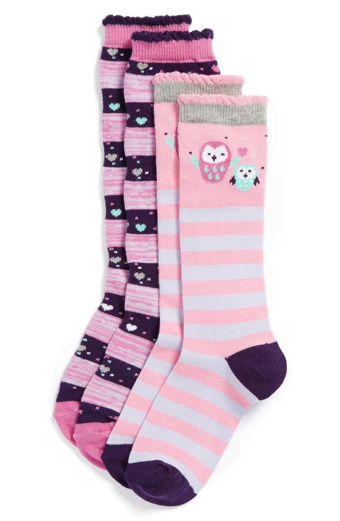 Nordstrom �PeekAHoo� Knee High Socks (2Pack) (Toddler