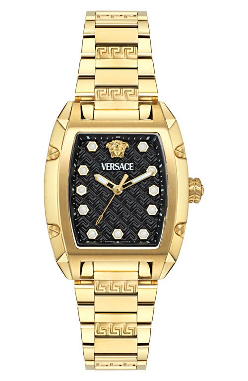 Versace Dominus Bracelet Watch, 44mm X 36mm In Ip Yellow Gold