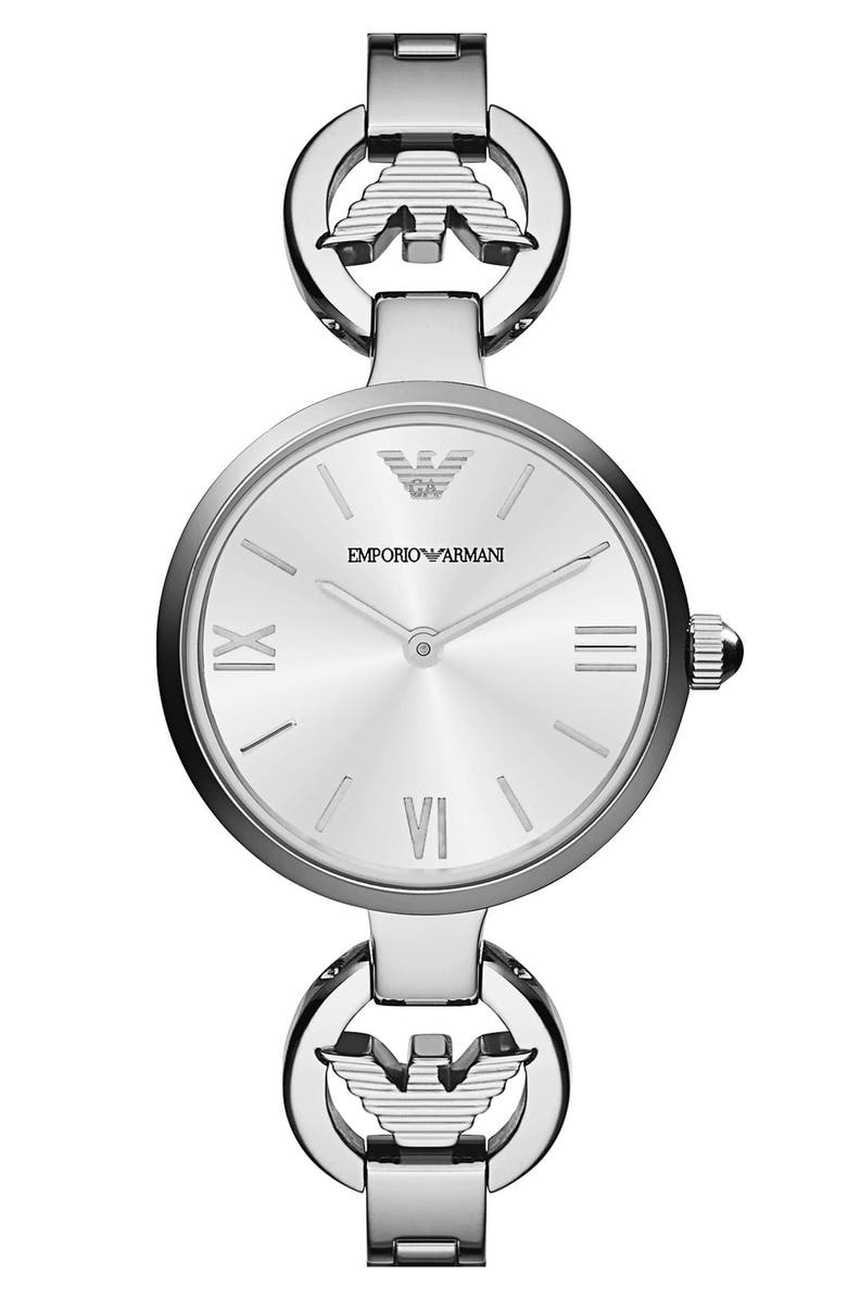 Emporio Armani Logo Half Bangle Watch, 28mm | Nordstrom