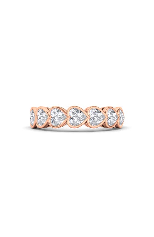 Shop Hautecarat Bezel Heart Lab Created Diamond Ring In Rose Gold