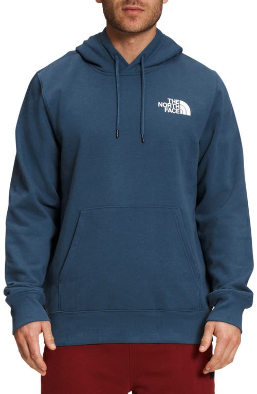 The North Face NSE Box Logo Graphic Hoodie Shady Blue/Tnf Black at Nordstrom,