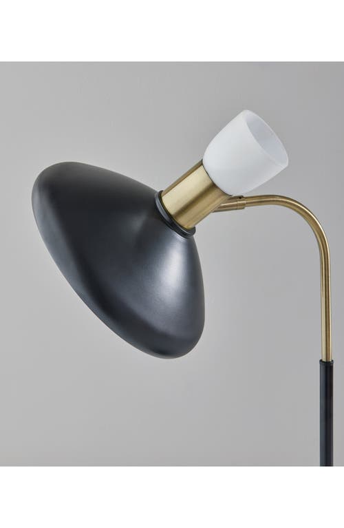 Adesso Lighting Patrick Desk Lamp In Black W/brass Accents