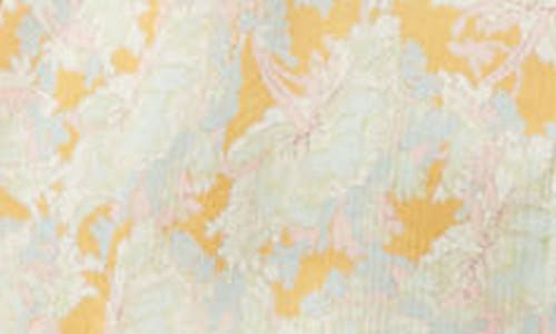 Vince Lotus Ruched Flutter Sleeve Blouse In Warm Sand