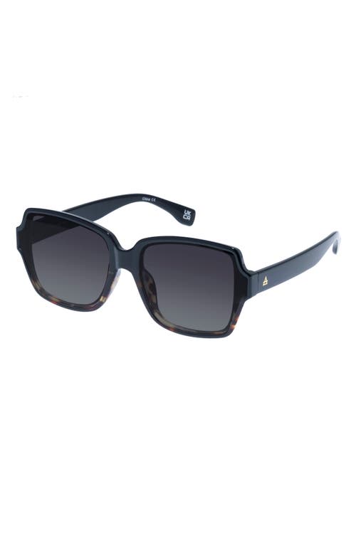 Aire Fortuna 63mm Square Sunglasses In Tortoise Splice