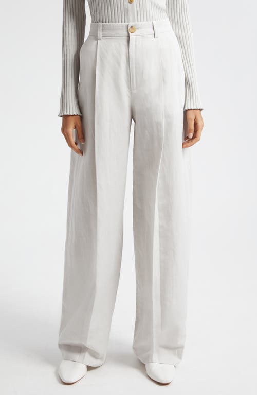 Shop Vince High Waist Wide Leg Pants In Salted Glass