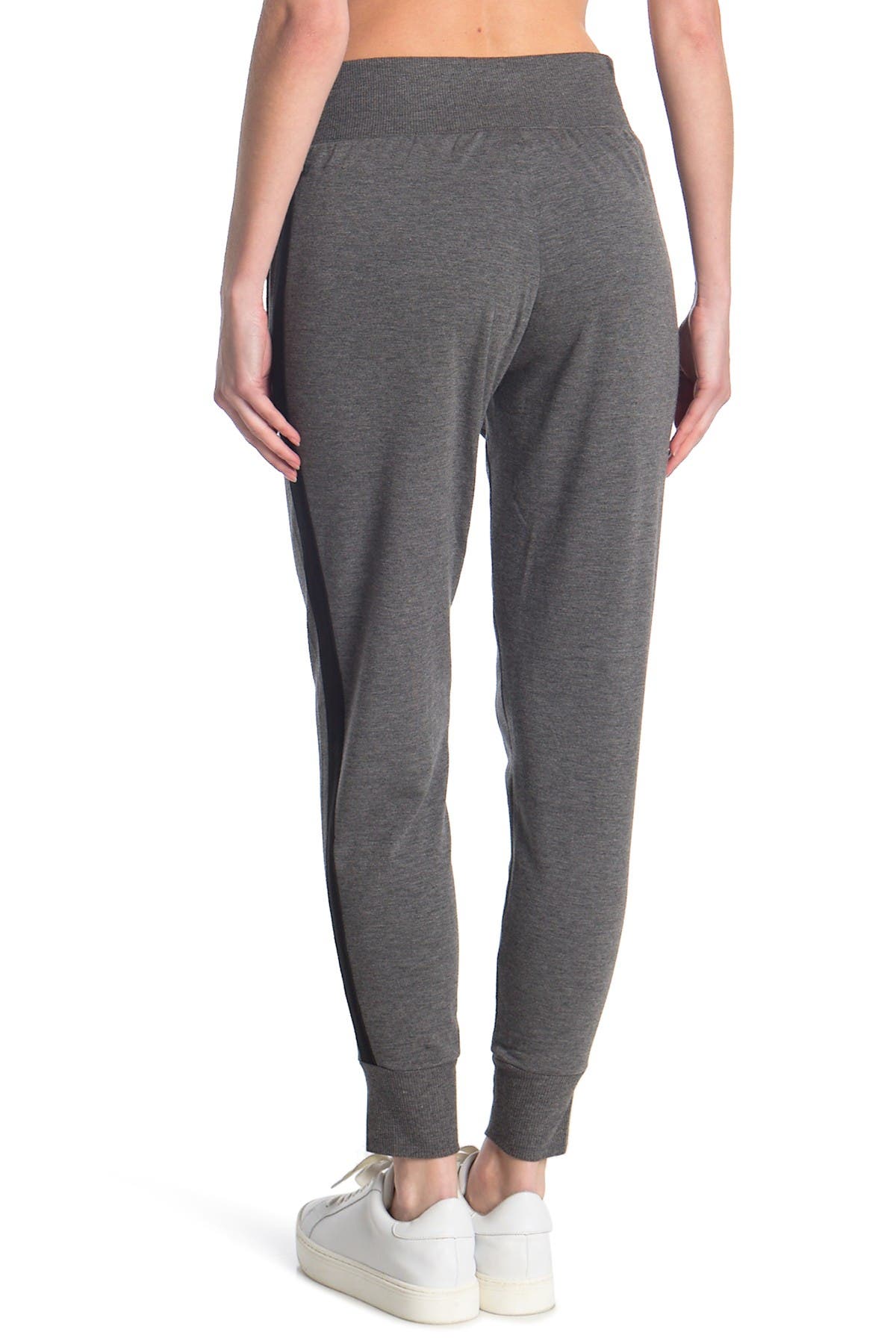 tight grey sweatpants