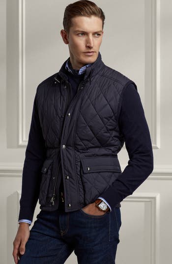 Quilted Nylon & Wool Knit Jacket