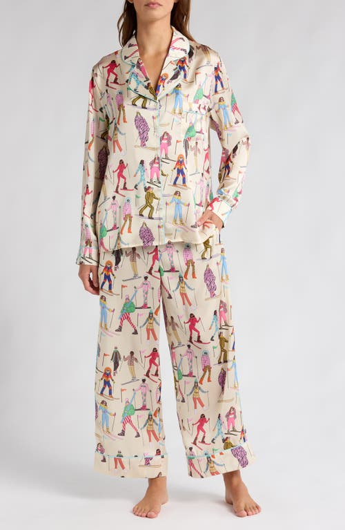 KAREN MABON KAREN MABON SKIIERS SATIN PAJAMAS 