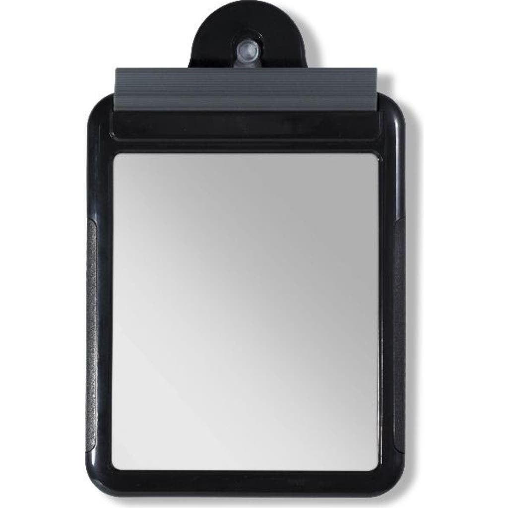 Zadro Fogless Shower Mirror For Travel With Suction Cup & Squeegee In Black
