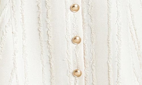 ENGLISH FACTORY ENGLISH FACTORY TEXTURED PUFF SLEEVE MINIDRESS