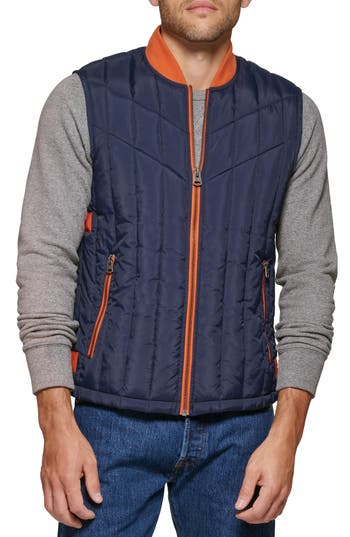 Levi's® Water Resistant Quilted Vest In Navy
