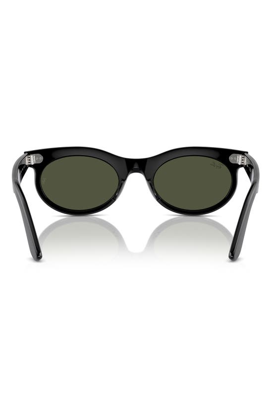 Shop Ray Ban Ray-ban Wayfarer 53mm Oval Sunglasses In Black