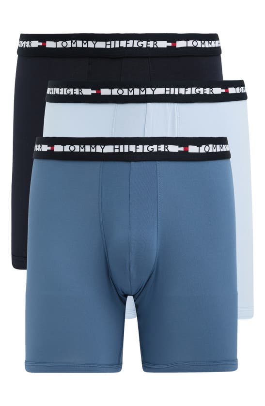 Tommy Hilfiger 3-pack Th Comfort+ Boxer Briefs In Blue
