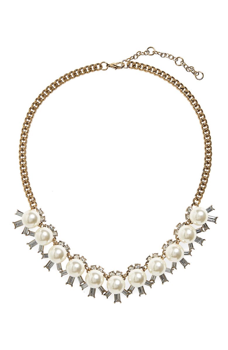 BP. Faux Pearl & Crystal Necklace | Nordstrom