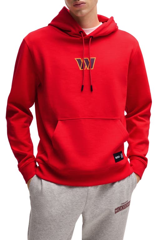 Shop Hugo Boss Boss <br>x Nfl Woodson Graphic Hoodie<br><br> In Washington Commanders