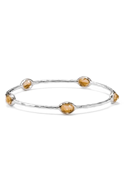Ippolita Rock Candy Citrine Station Bangle In Cognac Citrine