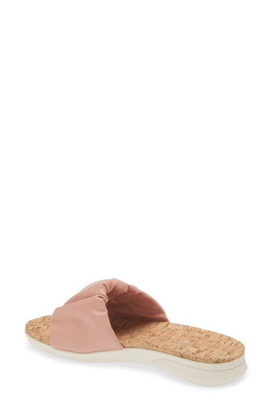 Shop Taryn Rose Pleated Slide Sandal In Pink