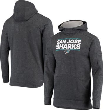 San Jose Sharks Fanatics Branded Iconic Primary Colour Logo Graphic Hoodie  - Sports Grey - Mens