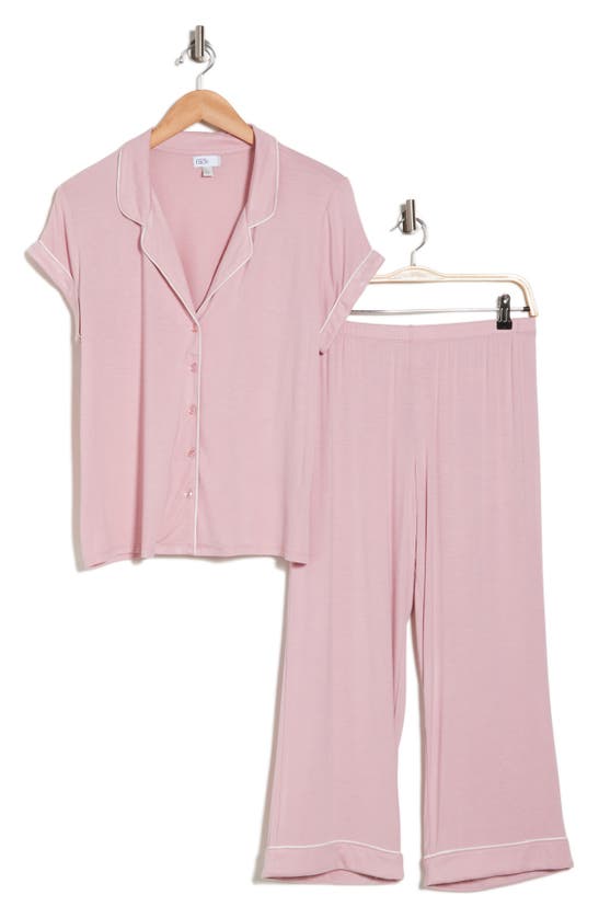 Nordstrom Rack Tranquility Cropped Pajamas In Pink Zephyr