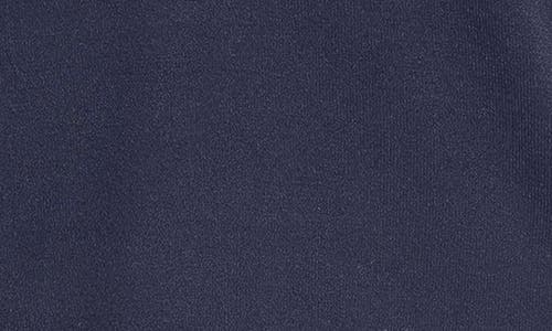 Max Studio Fine Gauge Hoodie In Dark Navy/off White