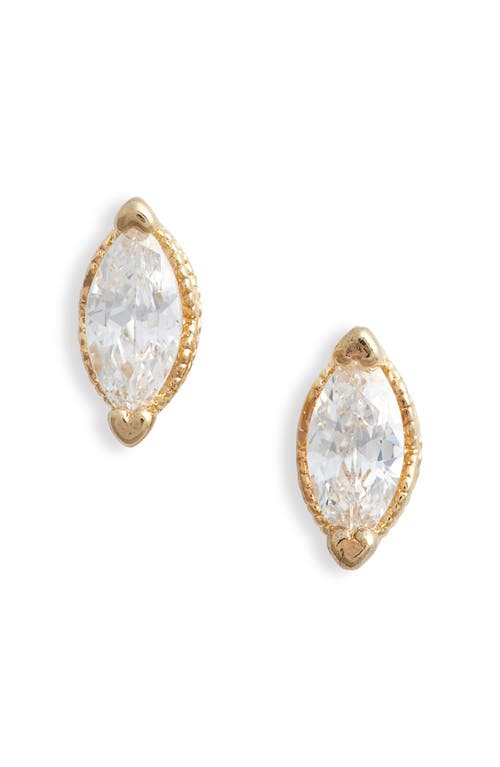 Child Of Wild Celestial Cubic Zirconia Stud Earrings In Gold