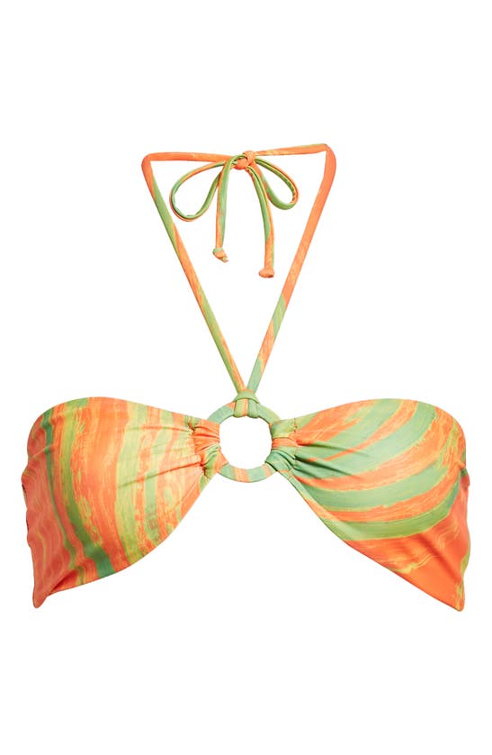 Simon Miller Dango Bikini Top In Abstract Leaf Print