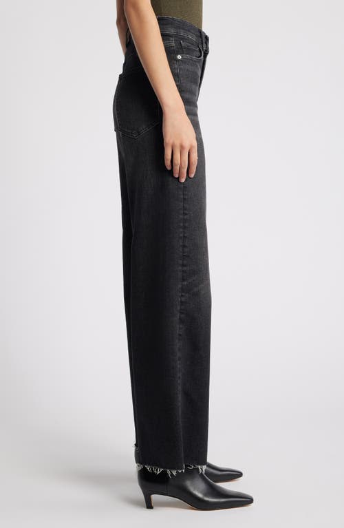 Shop Frame Le Slim Raw Fray Hem Palazzo Jeans In Claudius