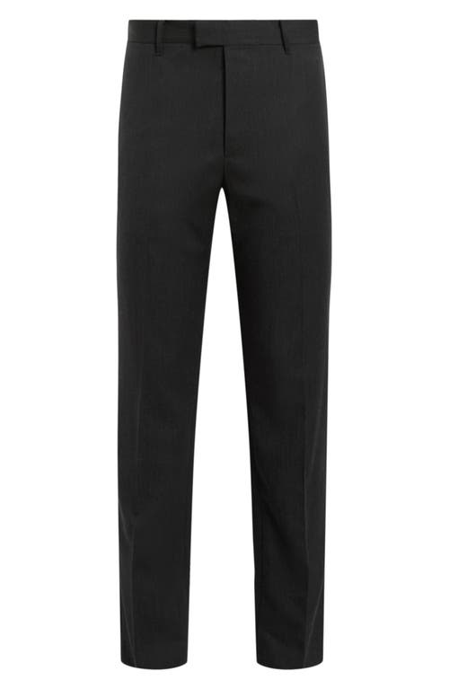 Shop Allsaints Blackwater Wool Blend Dress Pants In Charcoal Grey