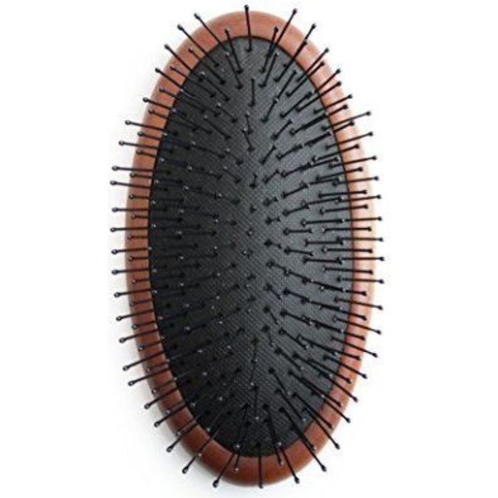 Wet Brush Wood Palm Detangler Brush In Burnt Wood