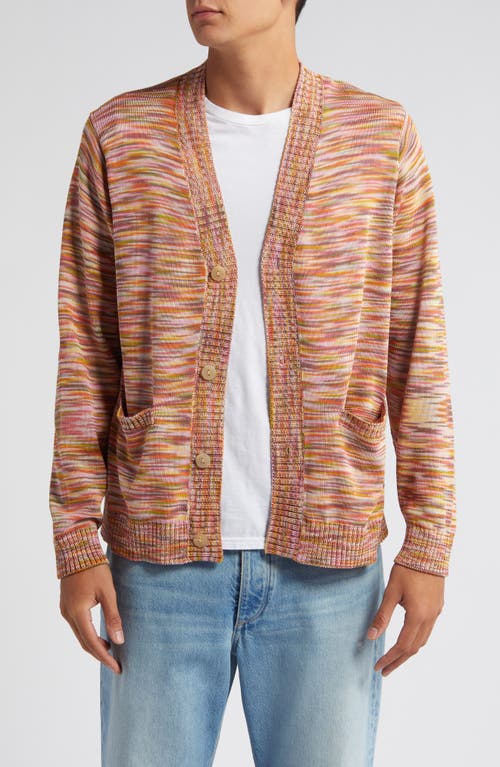 Corridor Tequila Sunrise Space Dye Cotton Cardigan Pink at Nordstrom,