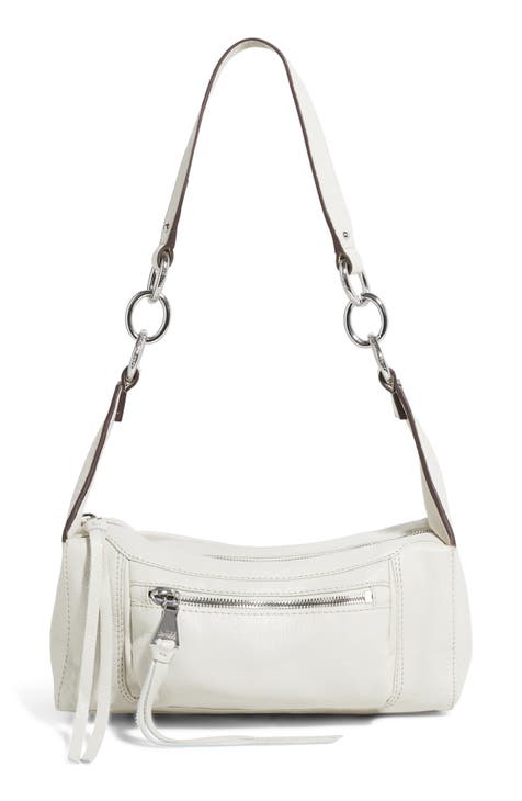 White Leather Shoulder Bag