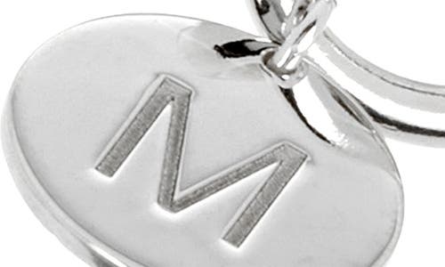 Meshmerise Love Knot Initial Bracelet In White-m