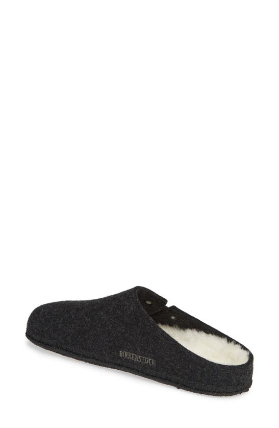 Shop Birkenstock Zermatt Genuine Shearling Lined Slipper In Dark Gray