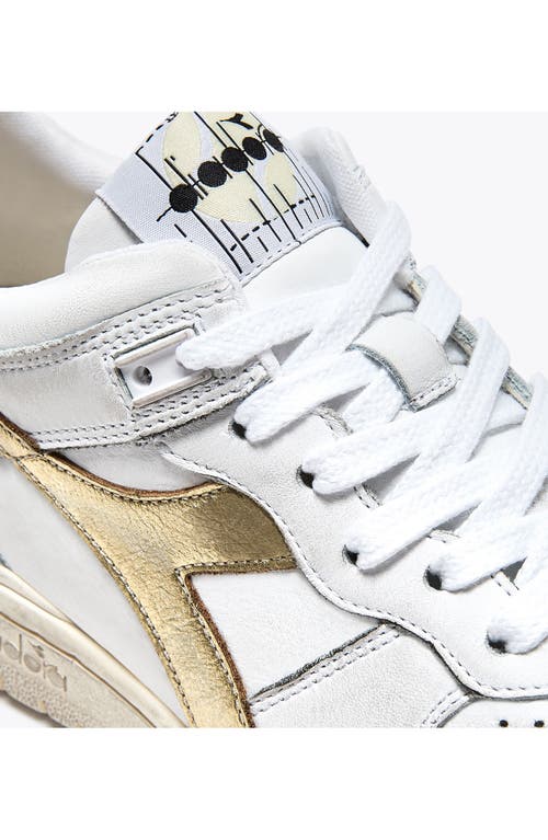 Diadora B.560 Laminated Sneaker In White