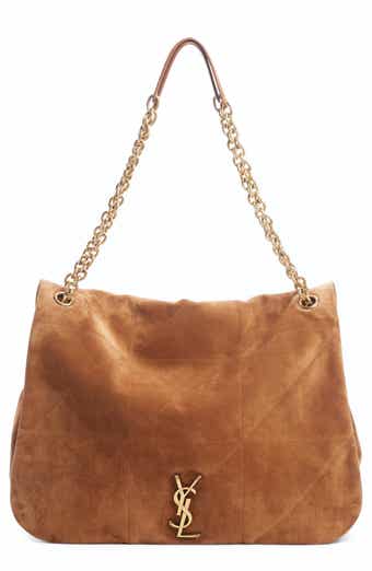 Saint Laurent - Kate Dark Oak Suede Reversible Medium Shoulder Bag